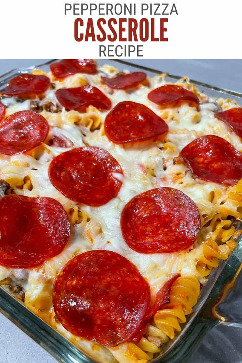 Delicious Pepperoni Pizza Casserole The Crafty Blog Stalker