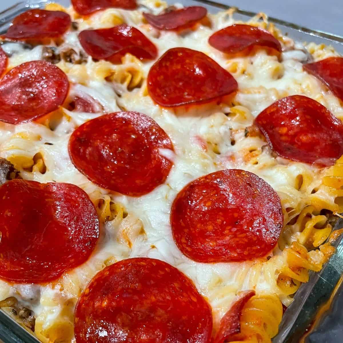 Delicious Pepperoni Pizza Casserole The Crafty Blog Stalker
