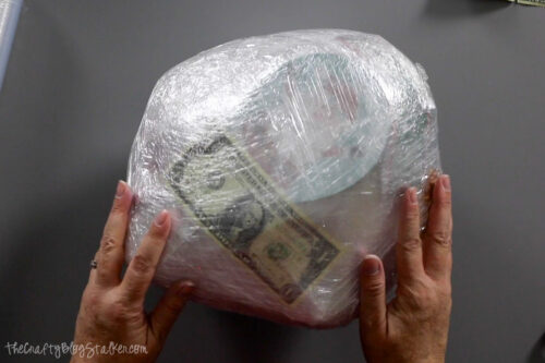 Christmas Saran Wrap Ball Game - The Crafty Blog Stalker