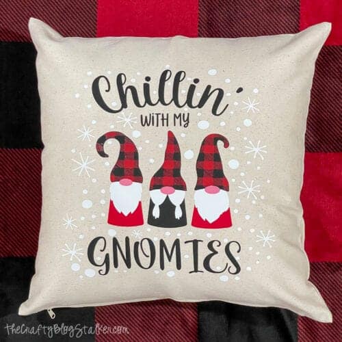 Gnomies Holiday Pillow Cover 