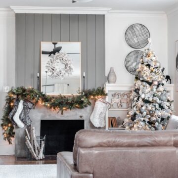Rustic Luxe Christmas Mantel Decor Ideas