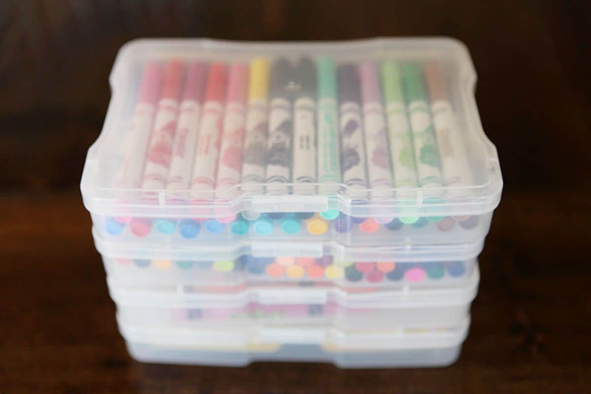 Simple Ways to Organize Kids' Art Supplies.