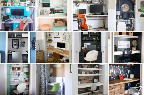 23 Simple Closet Office Design Ideas - The Crafty Blog Stalker