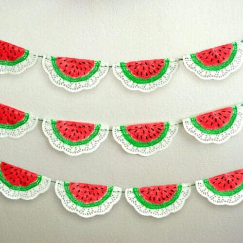 DIY Watermelon Garland