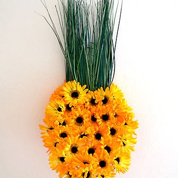 Flower Pineapple Wreath