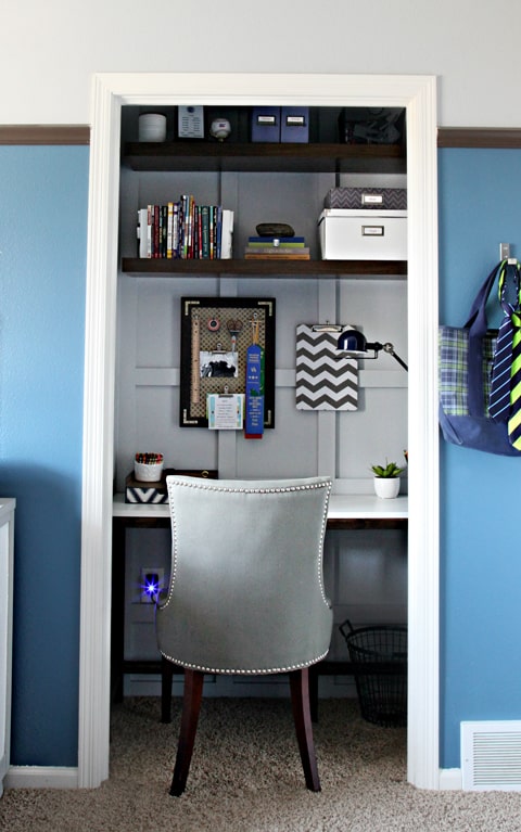 Closet Office Makeover.