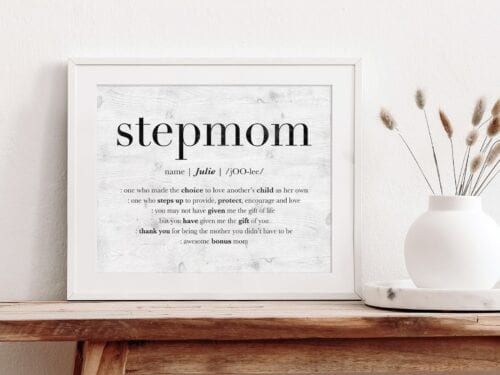Personalized Mothers Day Gift for Stepmom