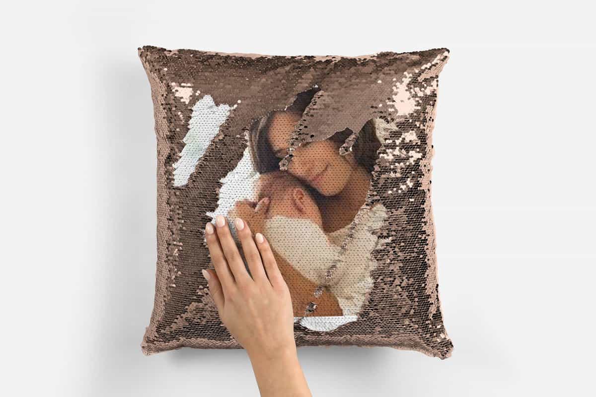 Personalized Sequin Pillow.