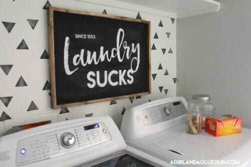 funny laundry room sign 