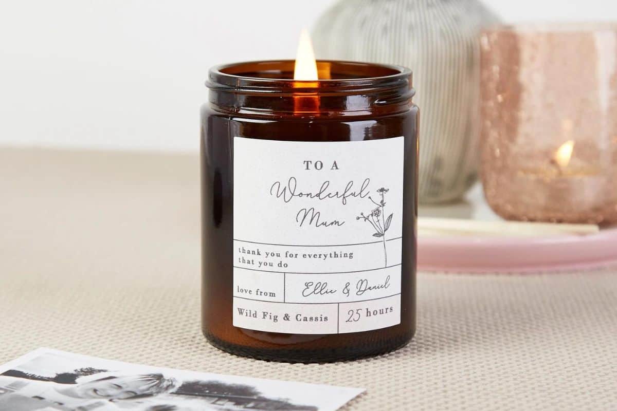 Mother's Day Personalized Apothecary Candle.