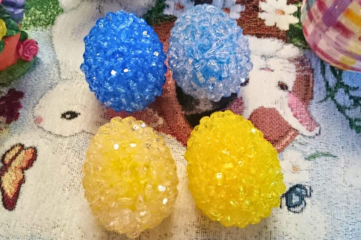Faux Crystal Easter Eggs.