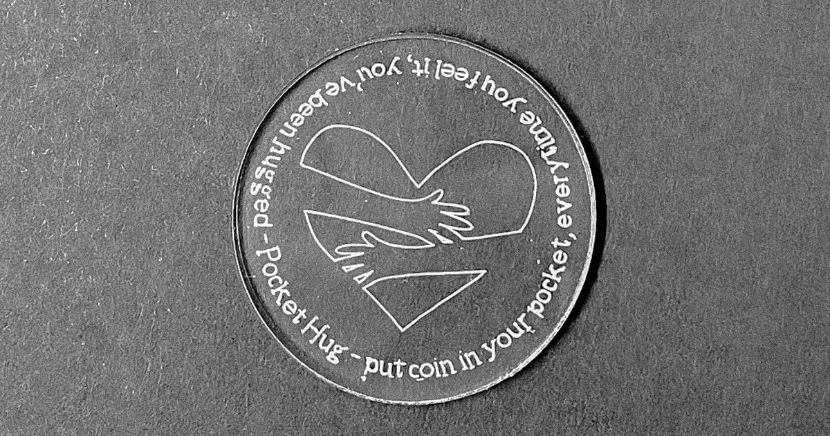 Download How to Engrave a Pocket Hug Coin with a Cricut Maker