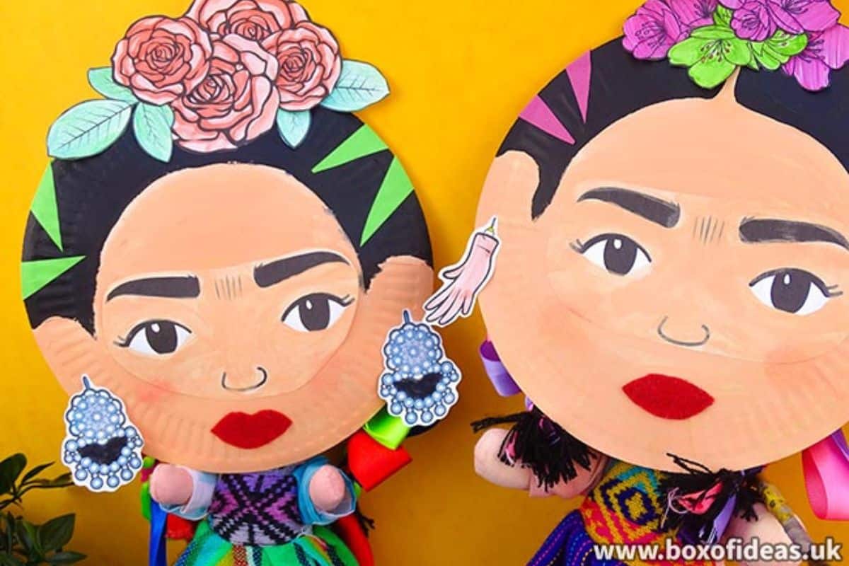 Frida Kahlo Kids Craft.