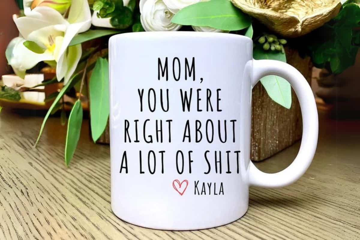 Mom You Were Right Mug.