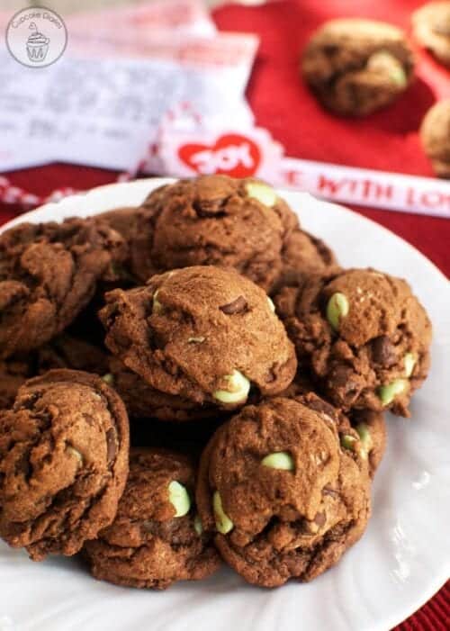 Chocolate Mint Chip Cookies 
