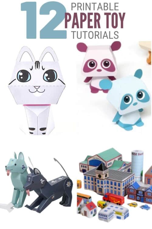 Print and make easy to assemble Paper Toys for free!