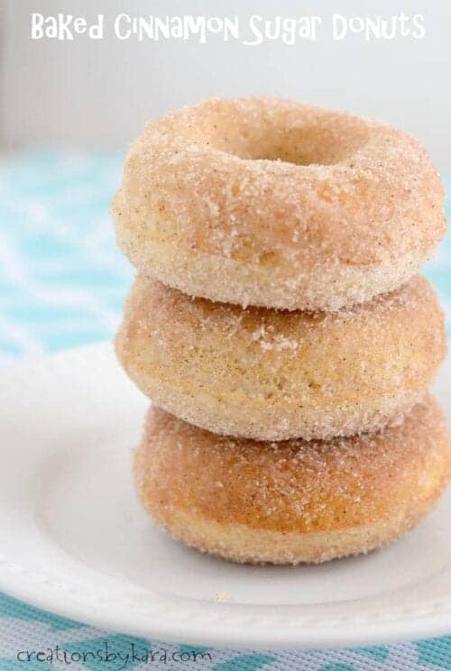 Baked Cinnamon Sugar Donuts