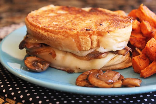 Mushroom Lovers Grilled Cheese from Jamie Cooks It Up.