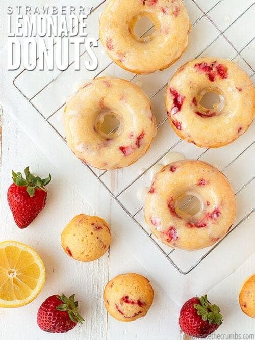 Strawberry Lemonade Donuts