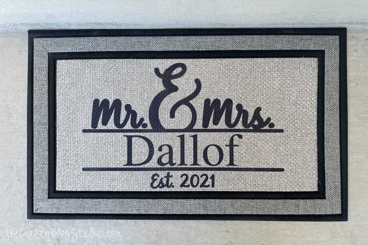 Mr. & Mrs. Dallof Front Door Mat