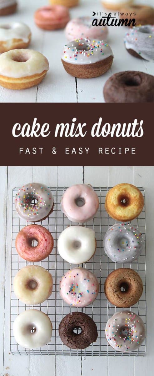 cake mix donuts fast easy recipe any flavor