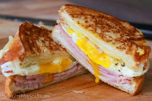 ham egg cheese grilled sandwich