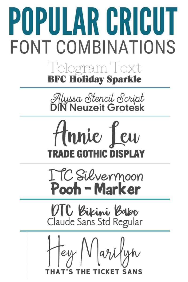 fonts that come with cricut maker free