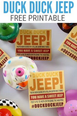 Duck Duck Jeep Printable Tags - The Crafty Blog Stalker