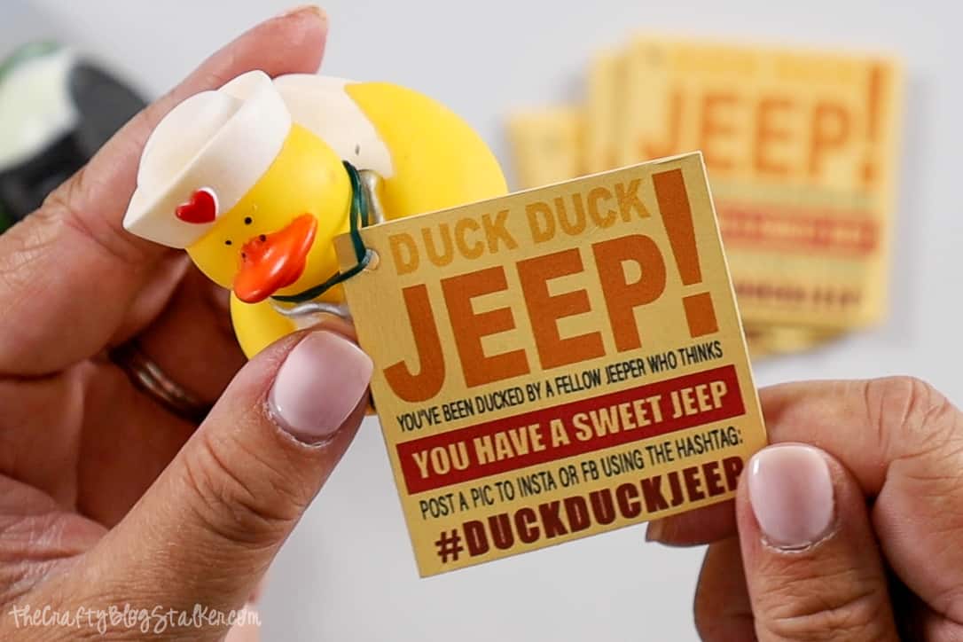 How to Make Duck Duck Jeep Printable Tags - The Crafty Blog Stalker