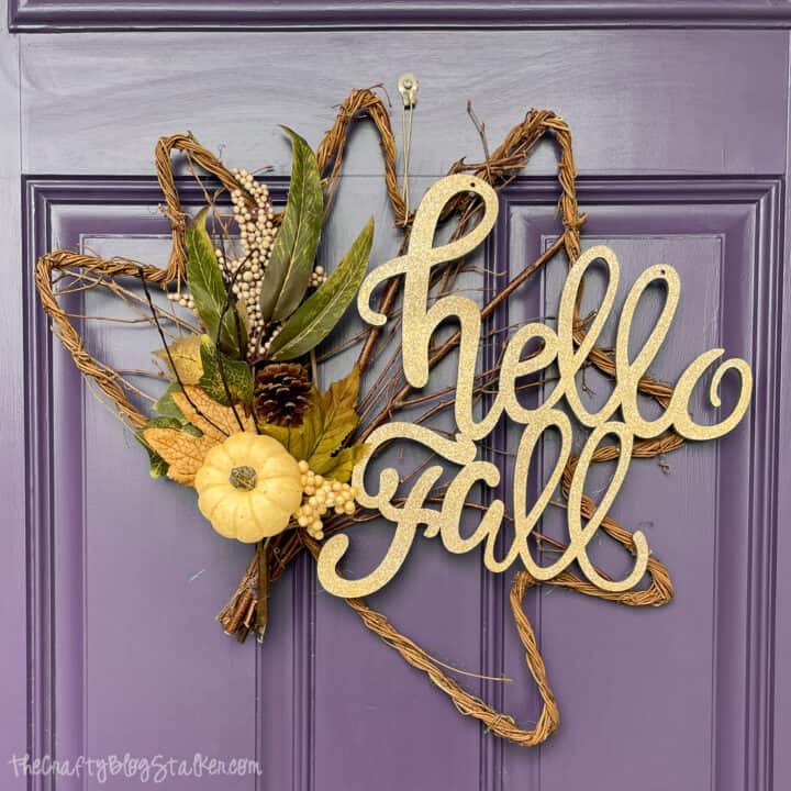 hello fall door hanger 10
