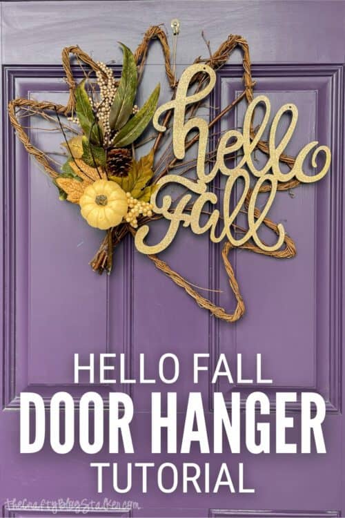 title image for How to Make a Happy Fall Door Hanger