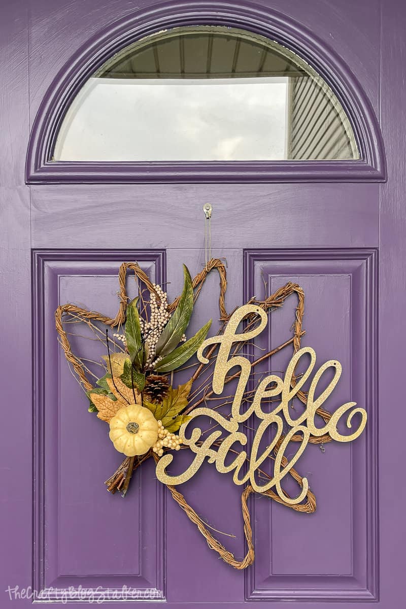 hello fall door hanger