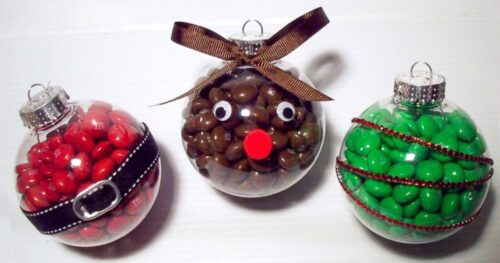 candy Christmas ornament craft 