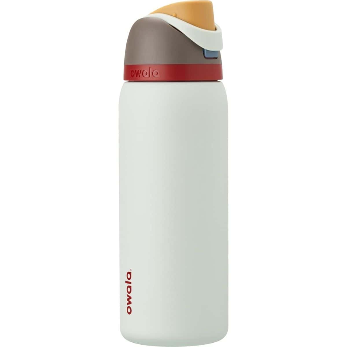 Light gray Hydro Flask coffee mug with handle and stainless steel rim shown on a white background.