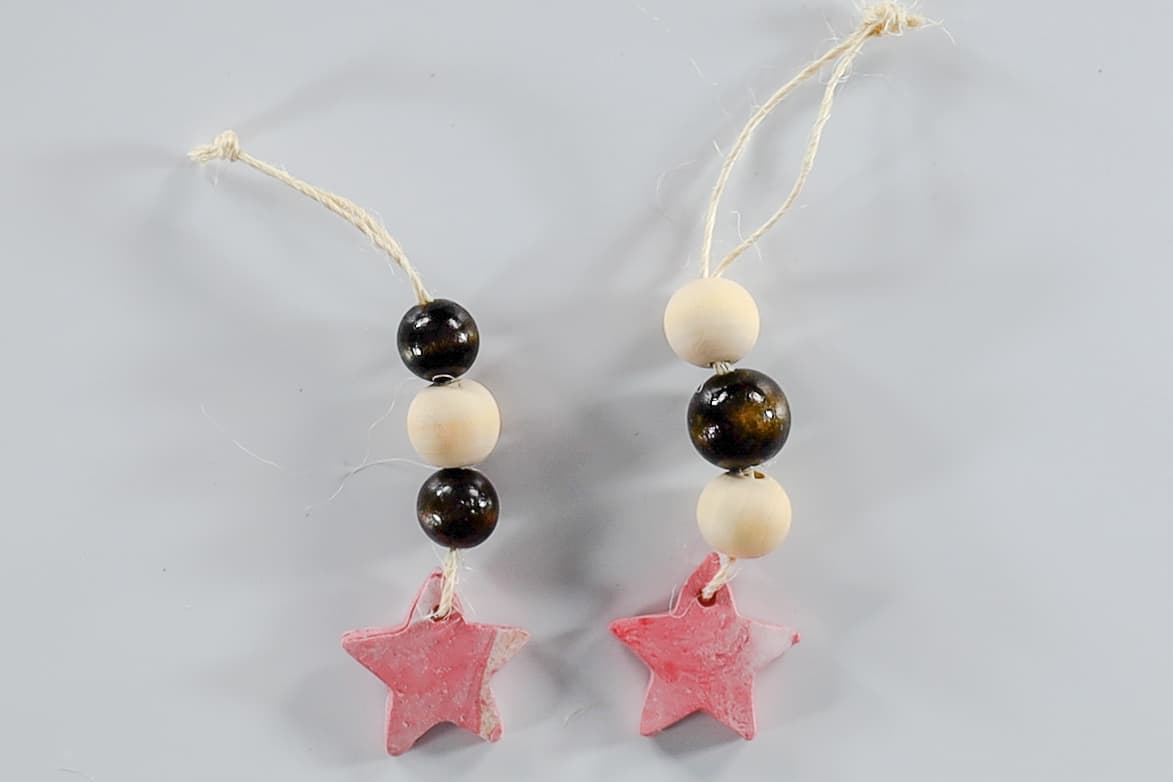 Beaded Star Ornaments.