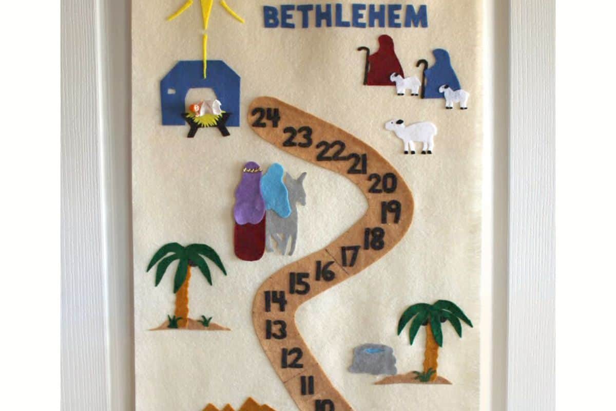 Nazareth to Bethlehem: A Felt Advent Calendar.