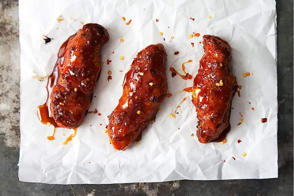 Baked Firecracker Chicken Tenders.