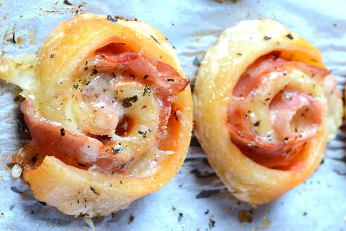 Ham and Cheese Rolls.