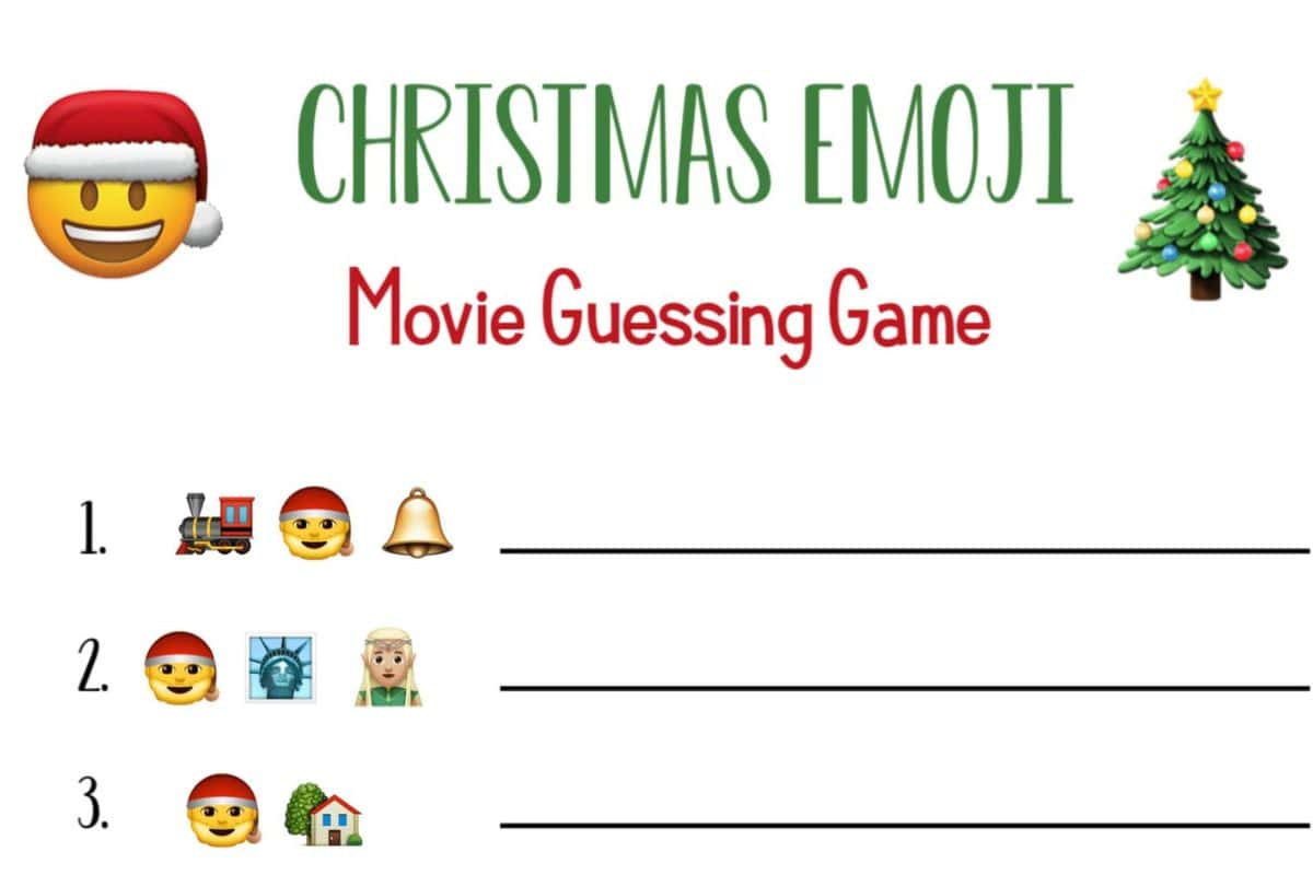 Emoji Christmas Movie Guessing Game.