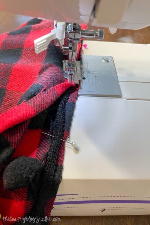 sewing all layers together