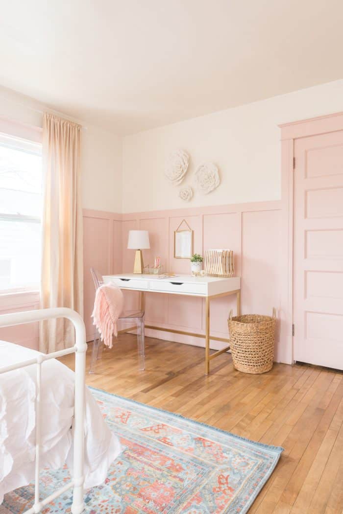 An easy Home Improvement Project anyone can do that also adds value to your home is installing wall treatments. These make such an impact! 