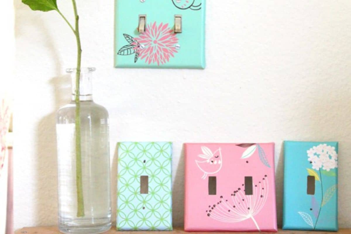DIY Designer Wall Plates and Light Switch Covers.