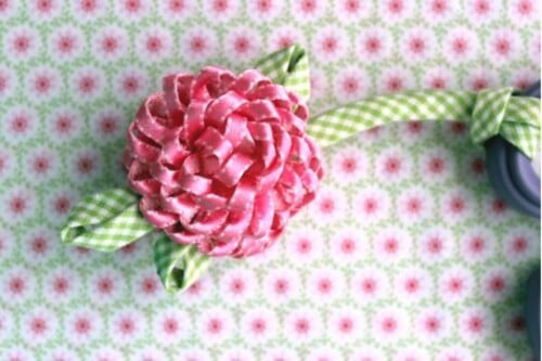 Spring Flower Ribbon Pattern 15 Ways to Make Ribbon Flowers - The Crafty Blog Stalker