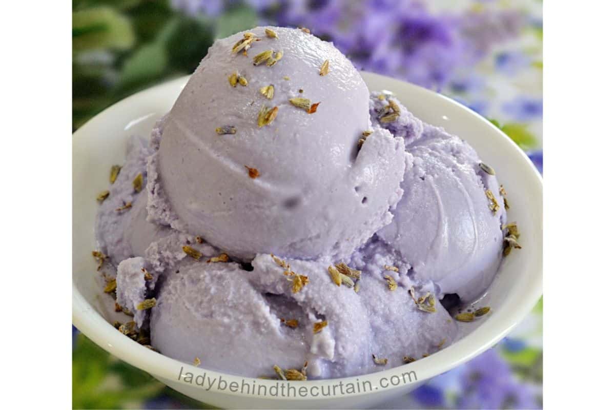 Honey Lavender Ice Cream.