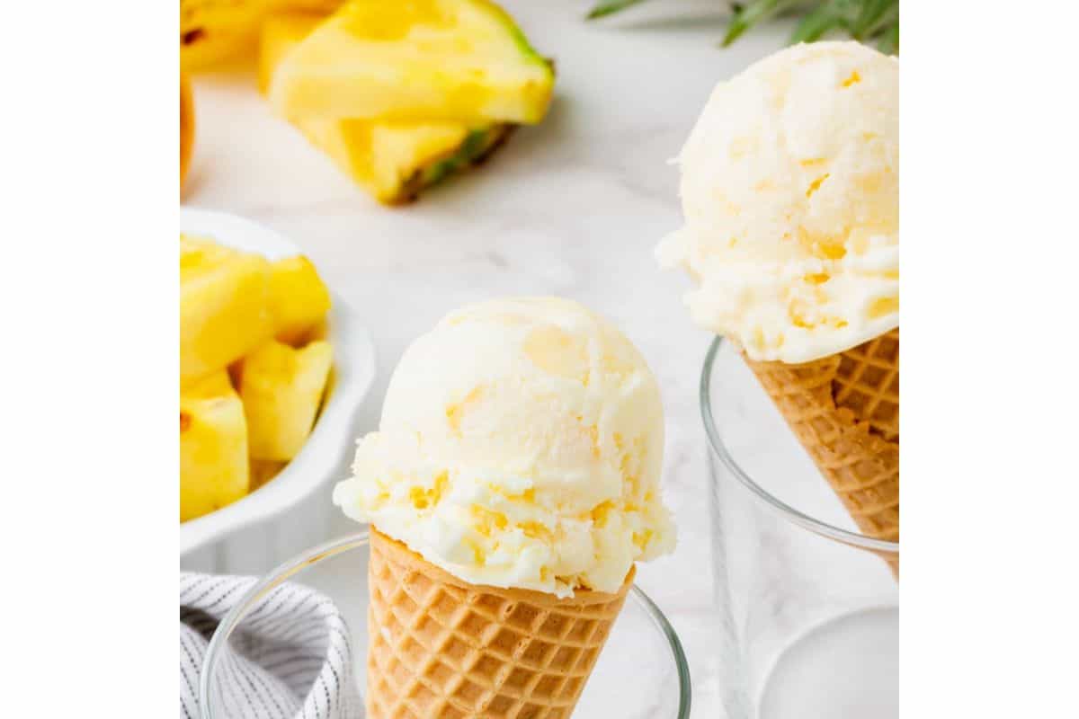Pineapple Ice Cream.