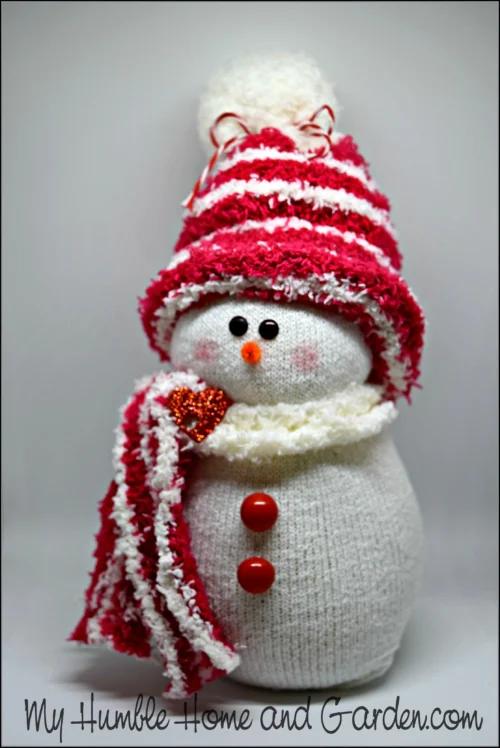 How To Make An Adorable Sock Snowman 1