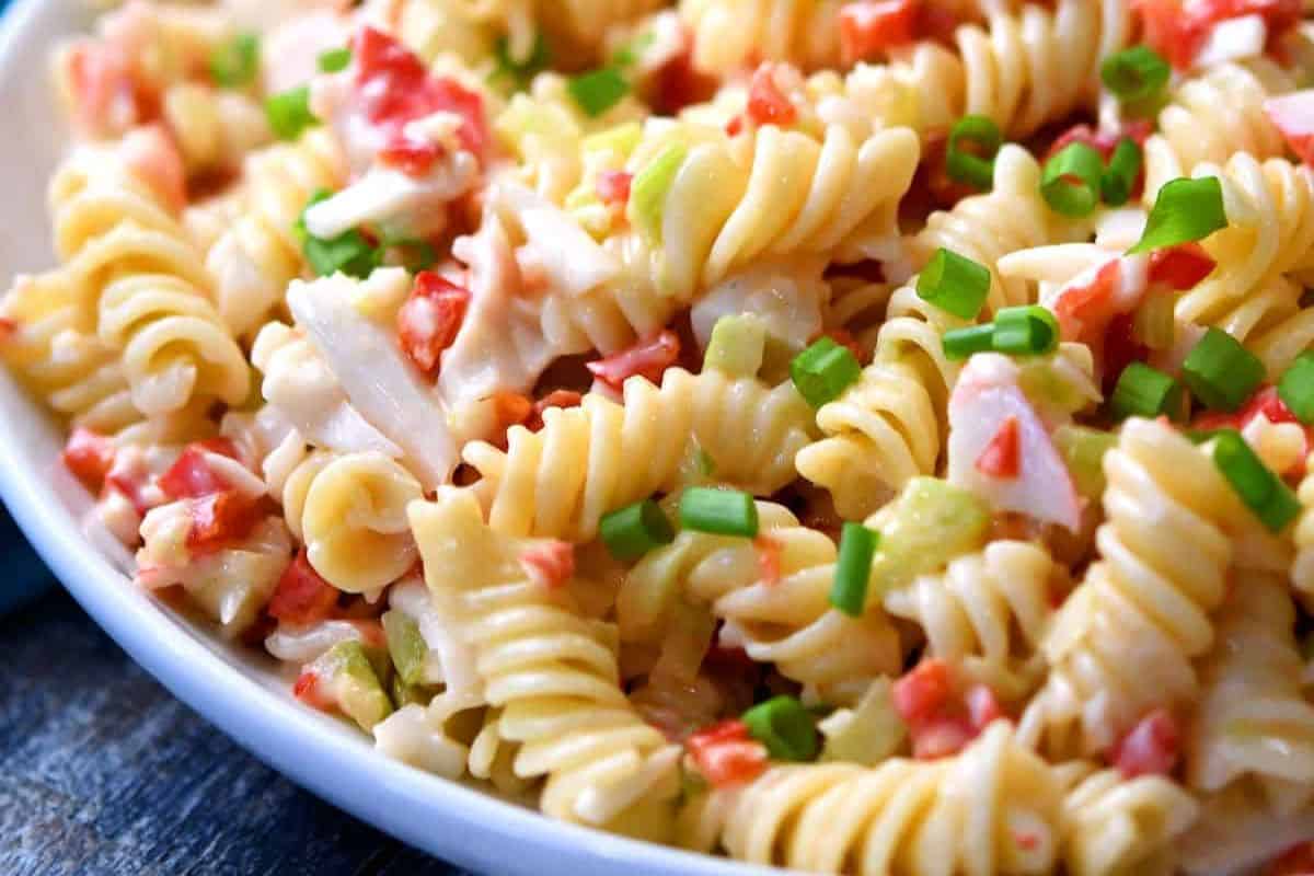 Crab Pasta Salad Recipe.