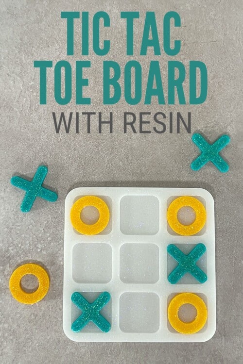 title image for How to Use Resin Epoxy and a Silicone Tic Tac Toe Mold