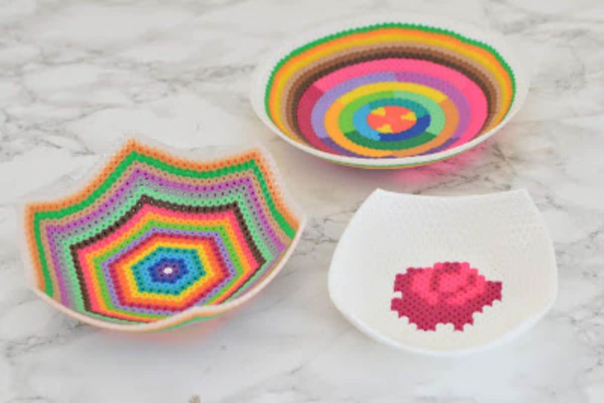 Perler Bead Bowls.