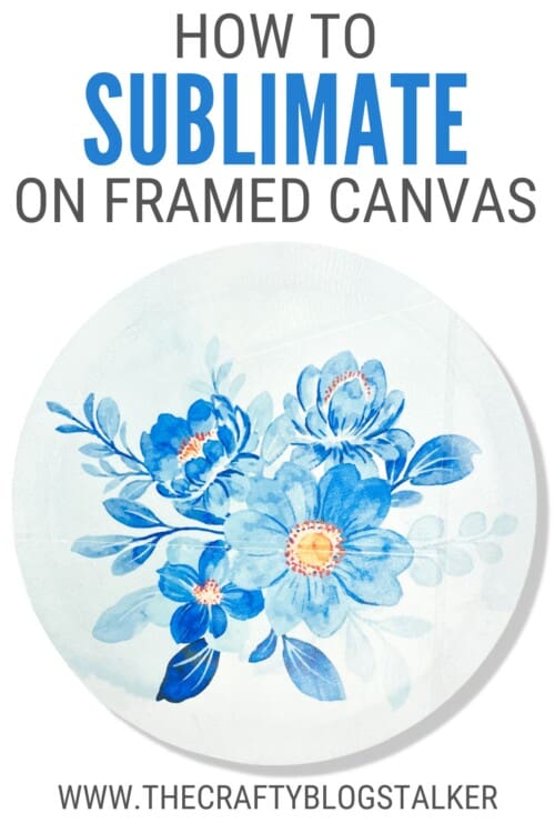 title image for how to sublimate on framed canvas